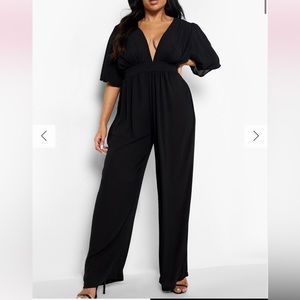 CHIFFON ANGEL SLEEVE JUMPSUIT